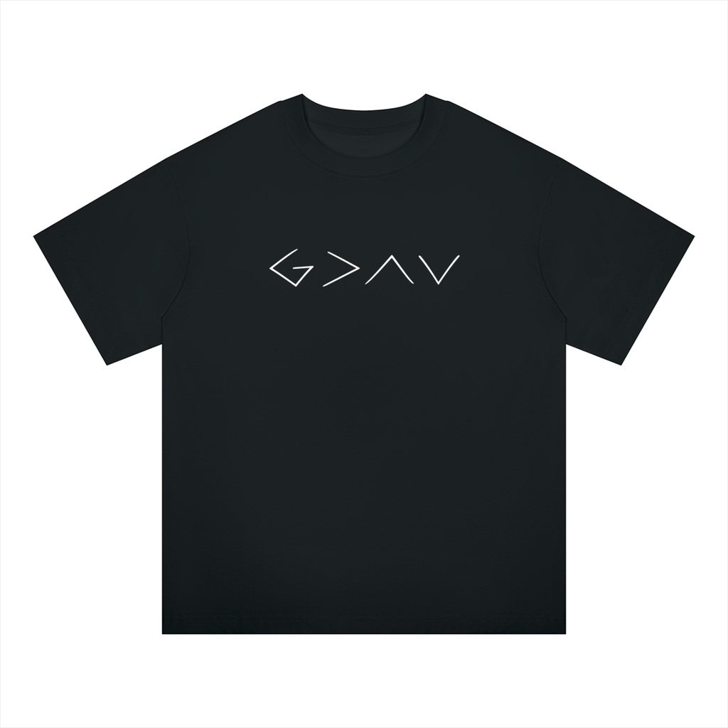 God is > High and Lows Oversized Tee
