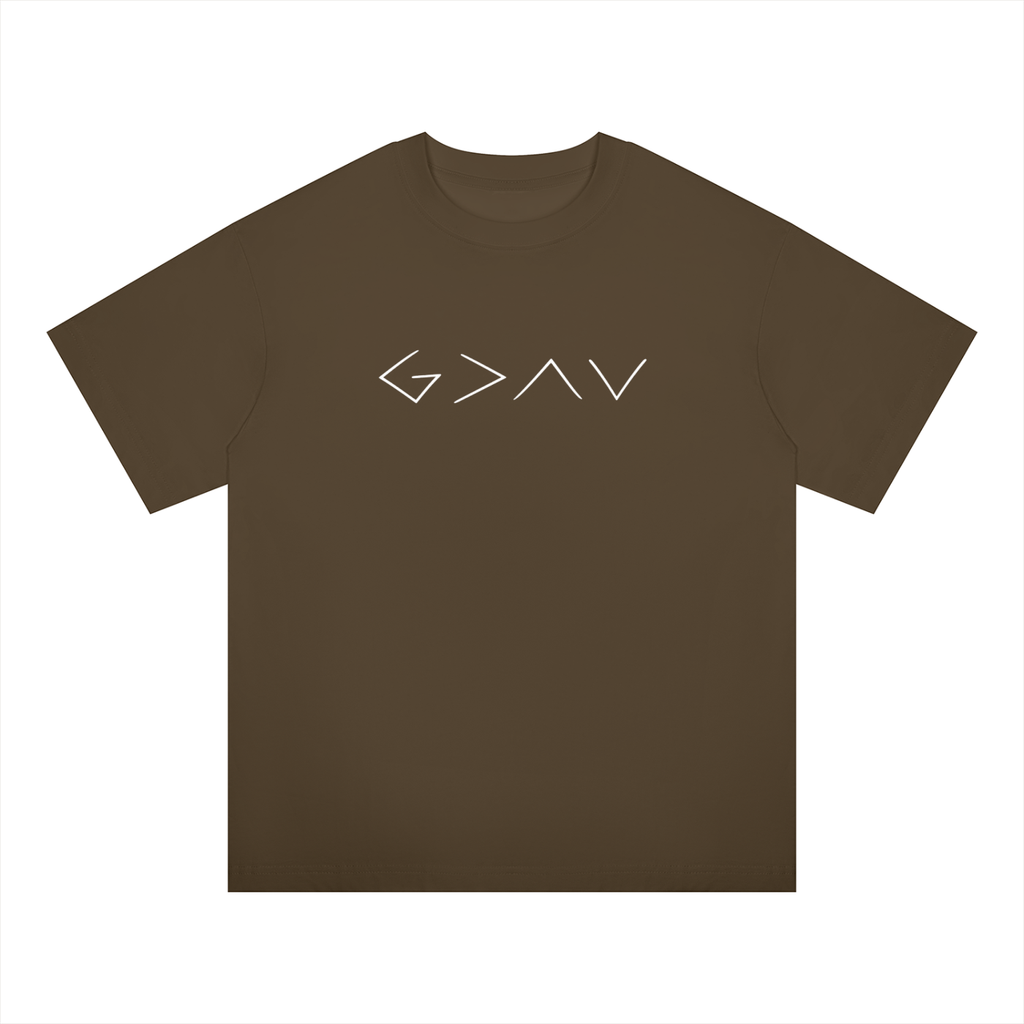 God is > High and Lows Oversized Tee