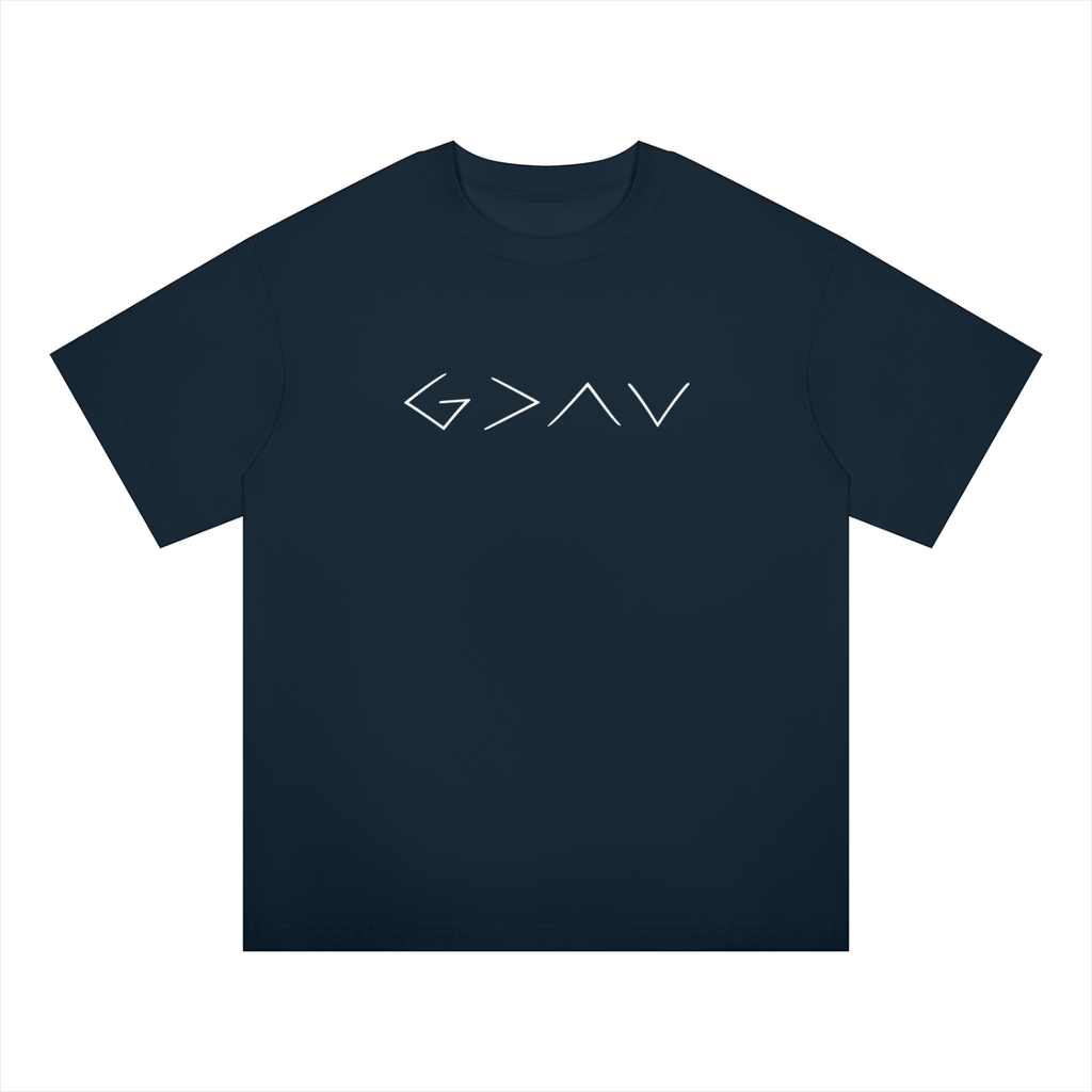 God is > High and Lows Oversized Tee