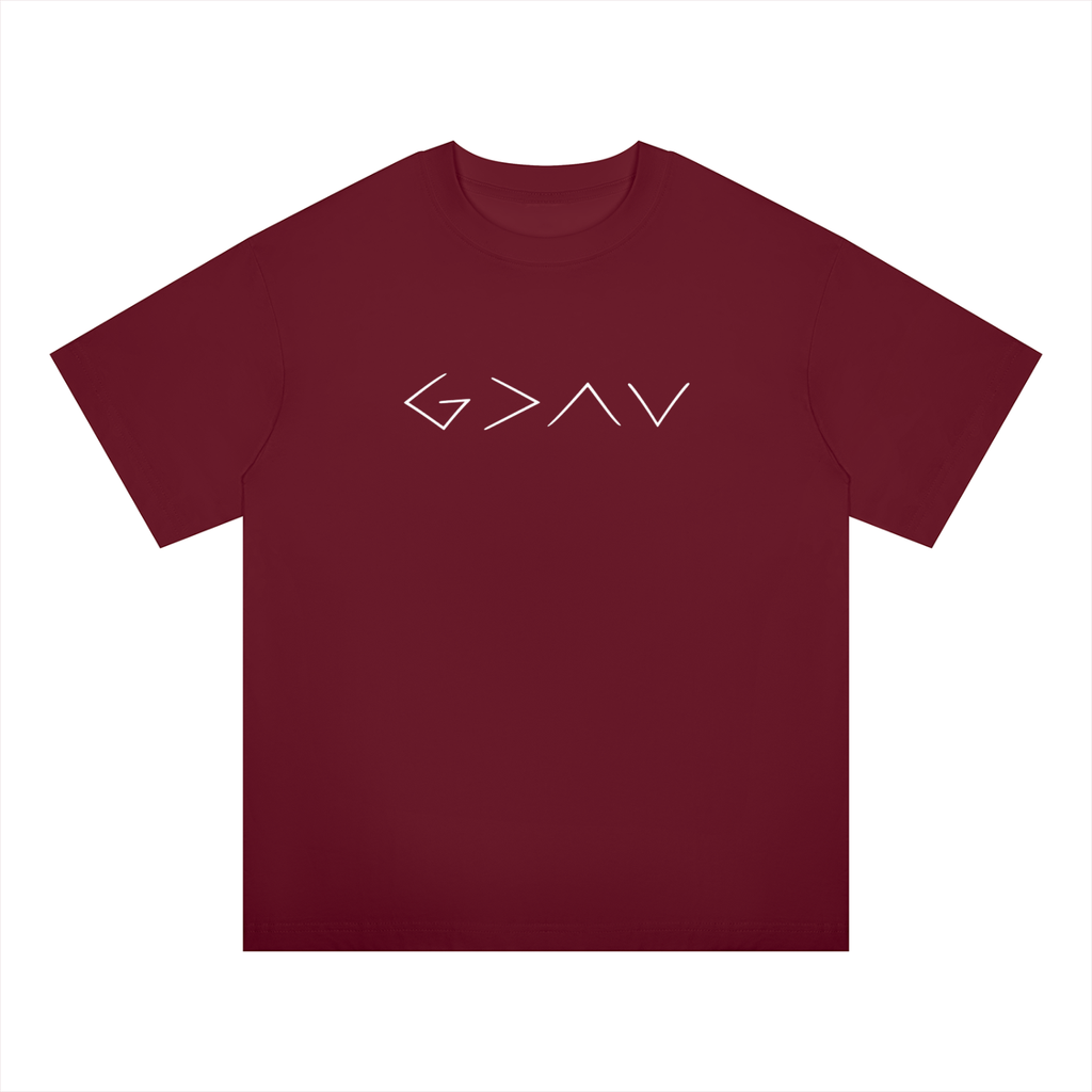 God is > High and Lows Oversized Tee