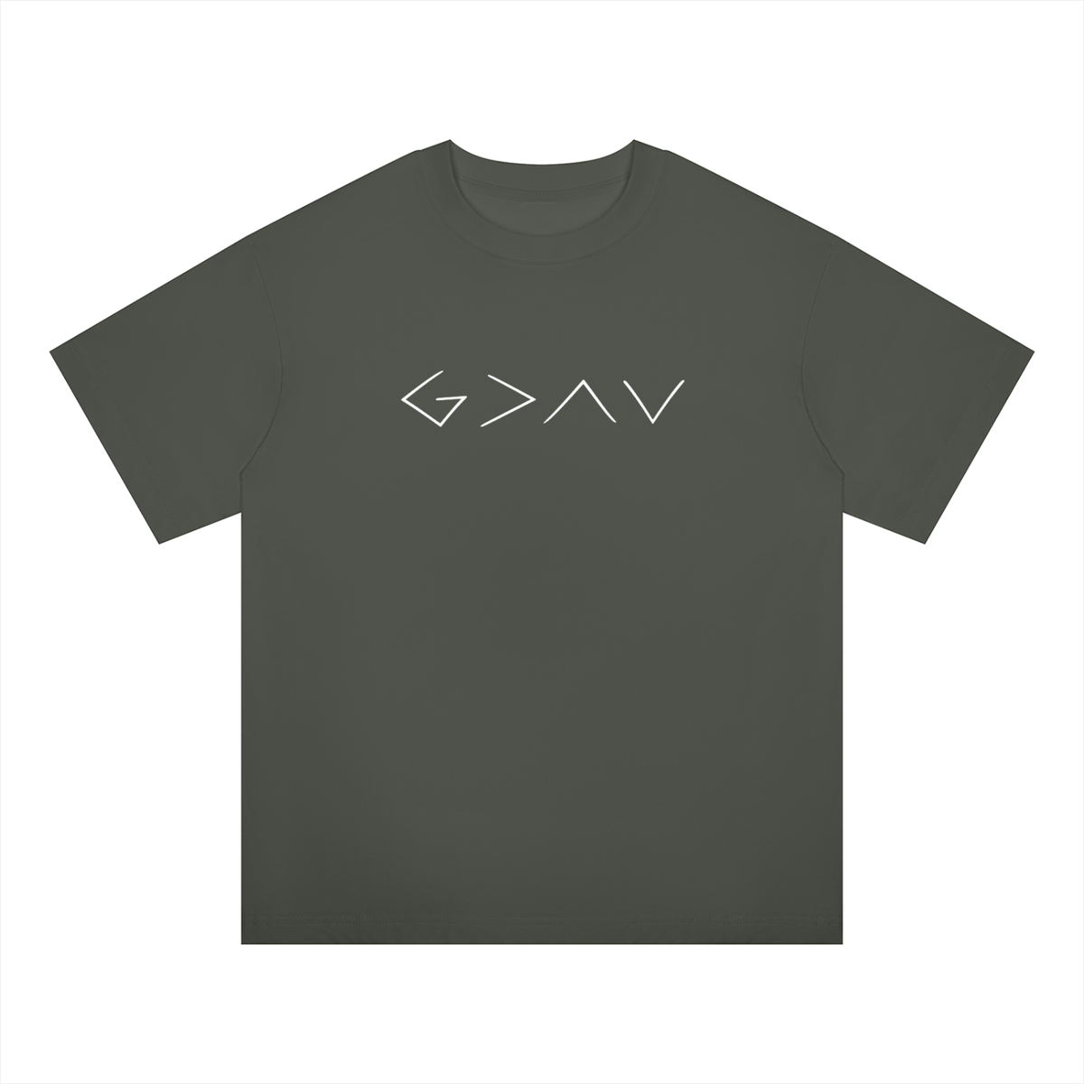 God is > High and Lows Oversized Tee